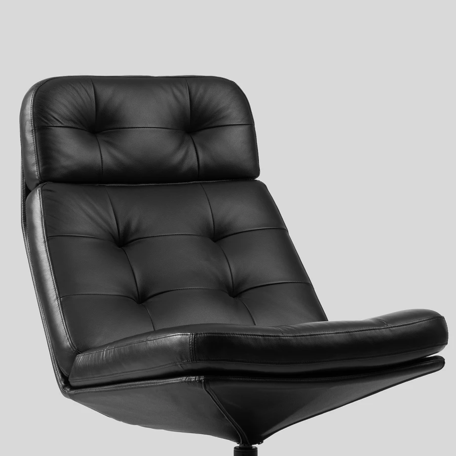 Вращающееся кресло - IKEA HAVBERG, 66х99х92 см, черный, ХАВБЕРГ ИКЕА (изображение №5)
