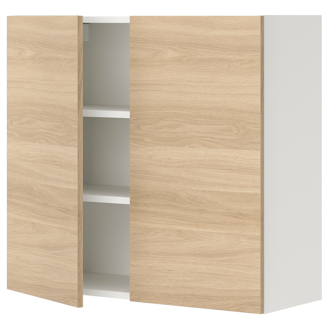 Кухонный настенный шкаф - ENHET IKEA/ ЭНХЕТ ИКЕА, 80х30х75 см, белый/бежевый