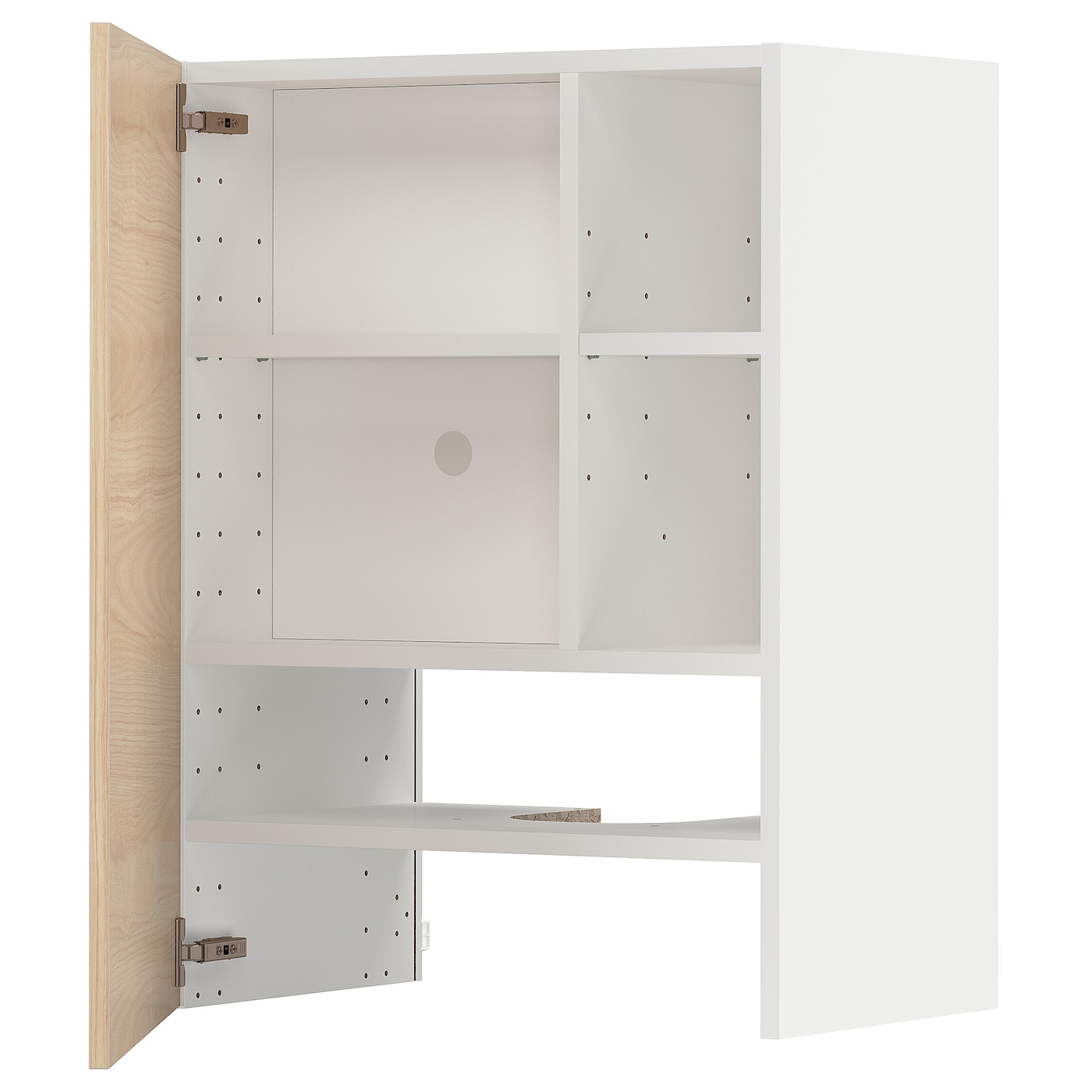 Навесной шкаф - METOD IKEA/ МЕТОД ИКЕА, 80х60 см, белый/под беленый дуб