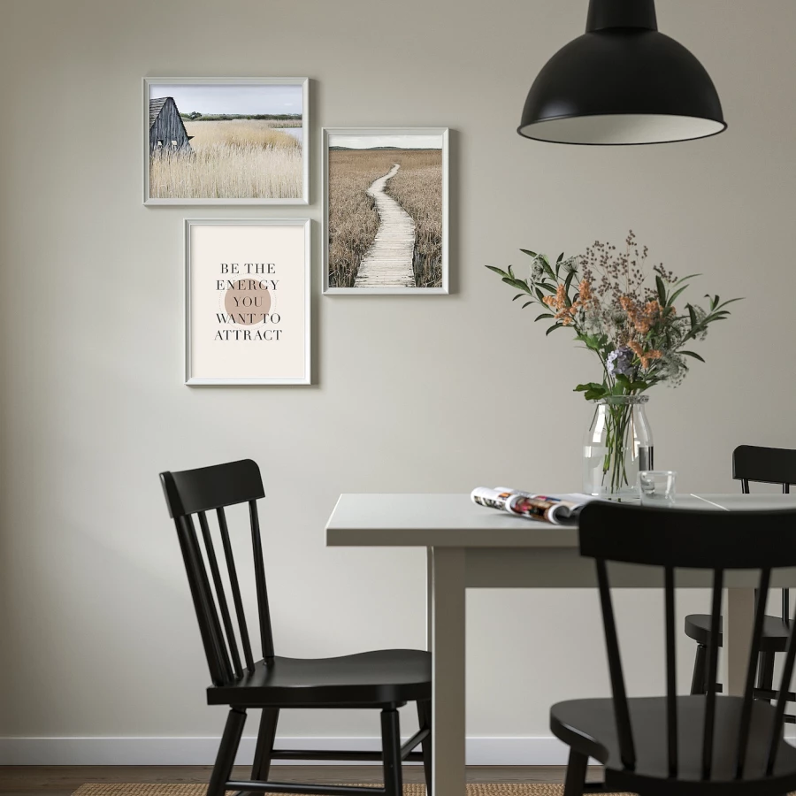 Постер, 3 шт. - IKEA BILD, 40х50 см, «Будь энергией», БИЛЬД ИКЕА (изображение №2)