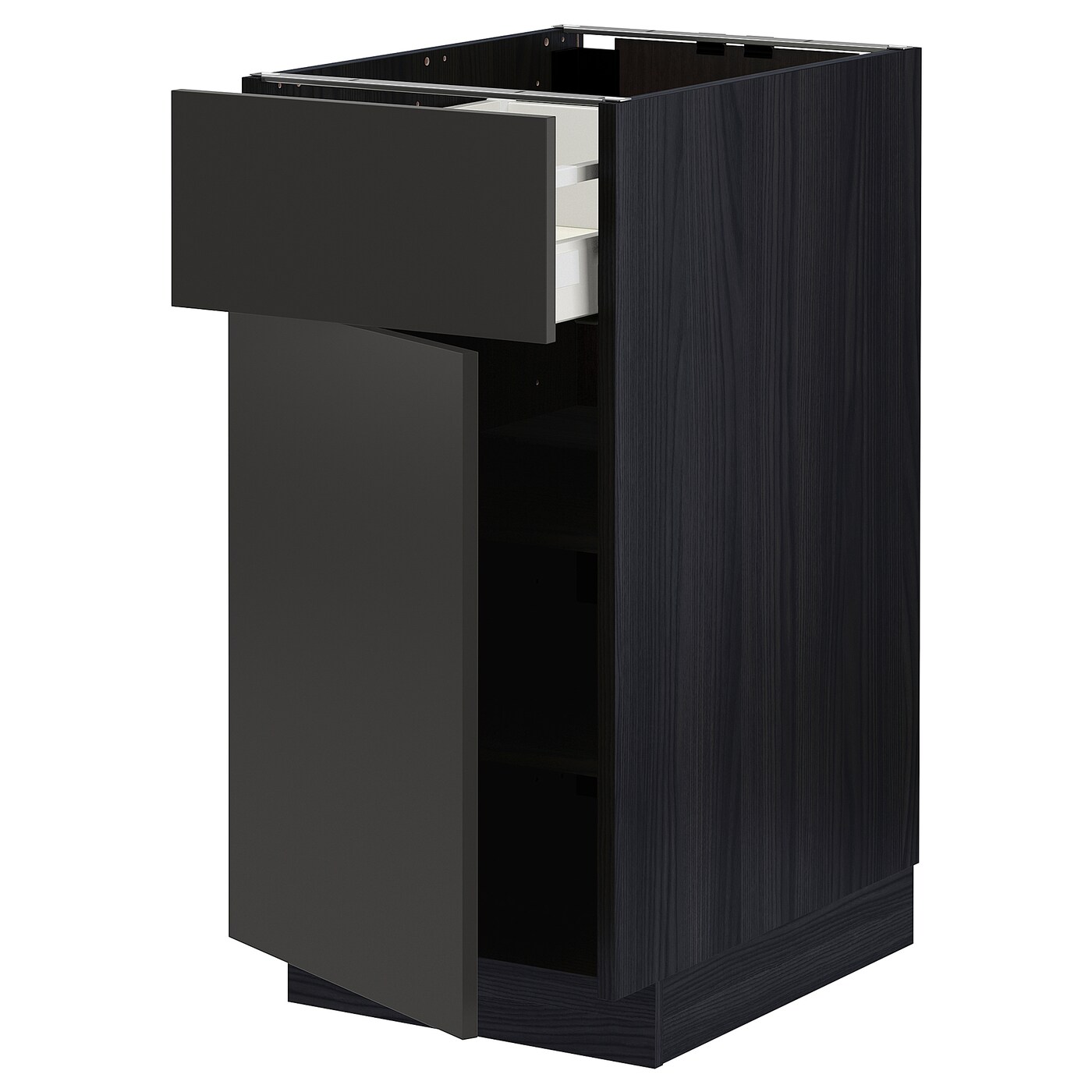 Напольный шкаф - METOD / MAXIMERA IKEA/ МЕТОД/ МАКСИМЕРА ИКЕА,  40х88 см, черный