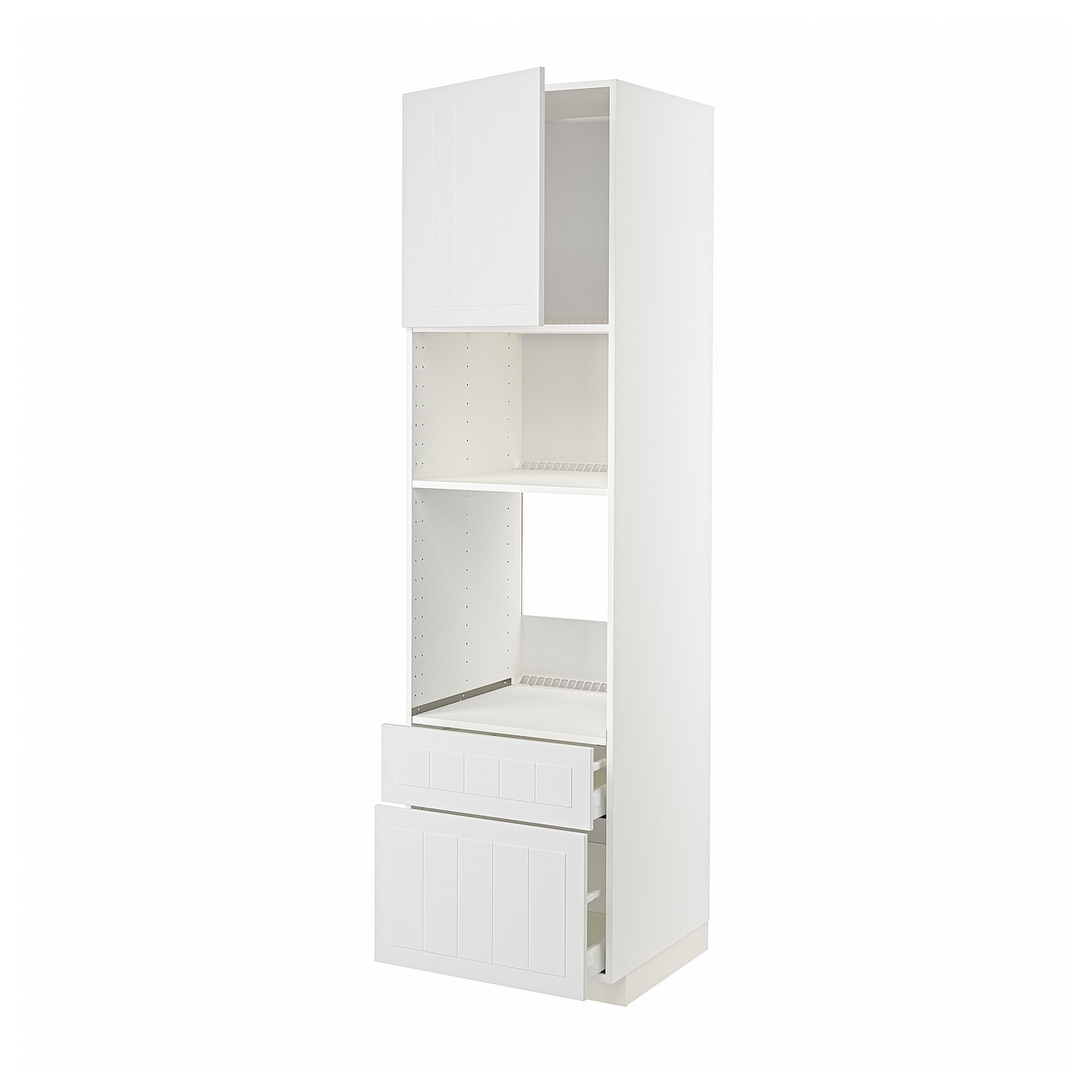 Высокий шкаф с ящиками - IKEA METOD/MAXIMERA/МЕТОД/МАКСИМЕРА ИКЕА, 220х60х60 см, белый