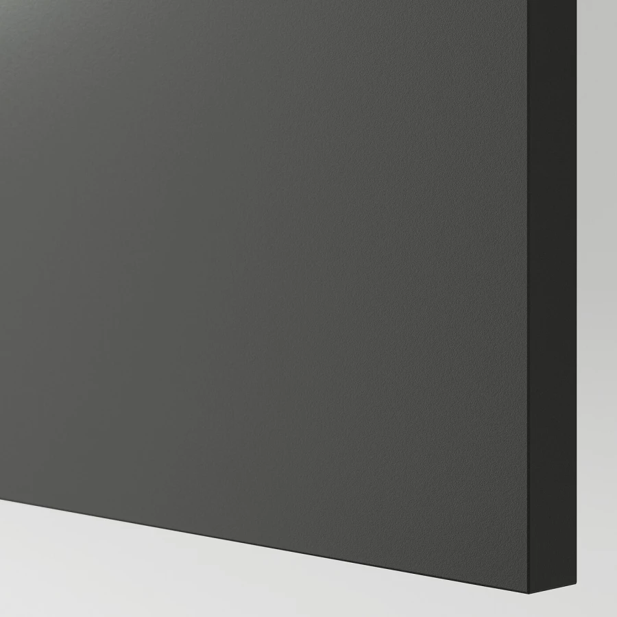Кухонный навесной шкаф - IKEA KNOXHULT/КНОКСХУЛЬТ ИКЕА, 75x60х31 см, белый/черный (изображение №3)
