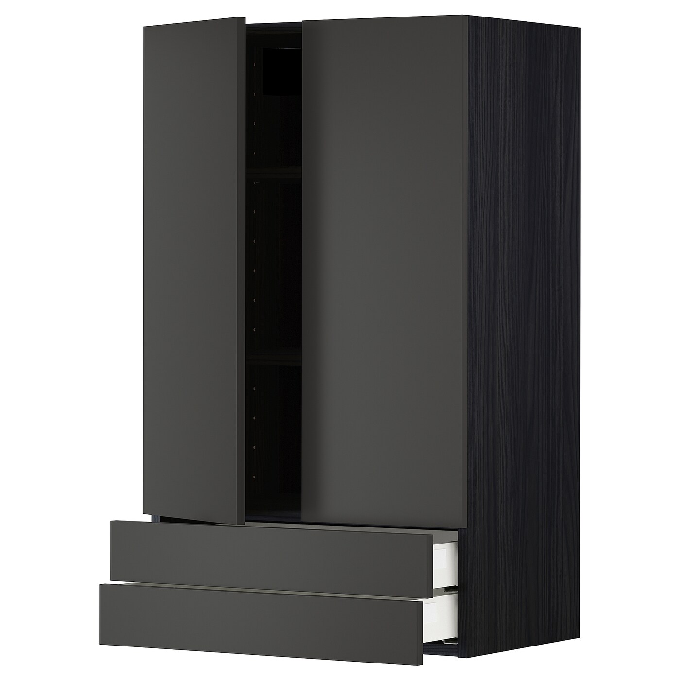 Шкаф  - METOD / MAXIMERA IKEA/  МЕТОД/МАКСИМЕРА ИКЕА, 100х60 см, черный