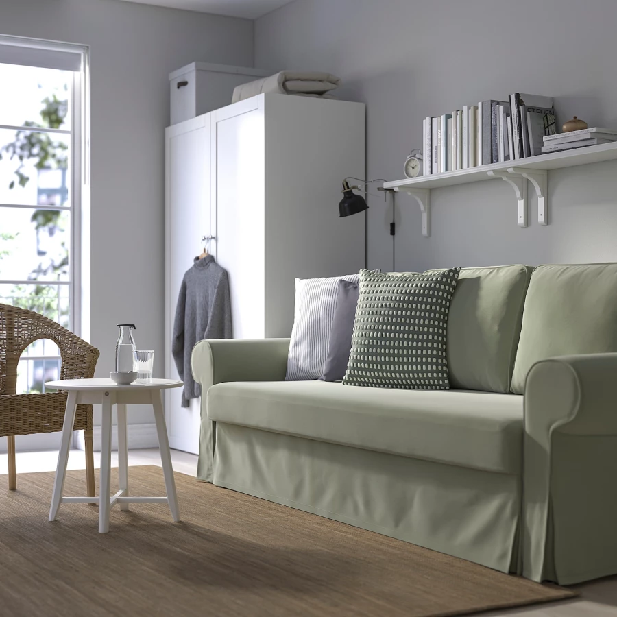 3-местный диван-кровать - IKEA VRETSTORP, 91x96x244см, зеленый, ВРЕТСТОРП ИКЕА (изображение №10)