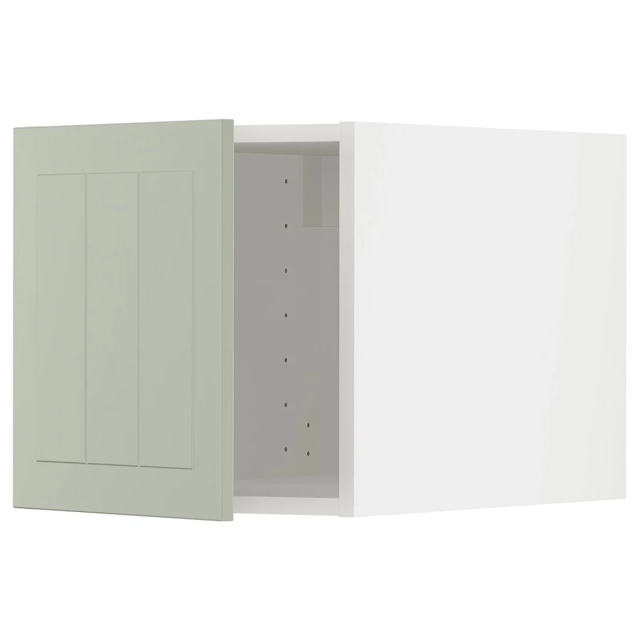 METOD Навесной шкаф - METOD IKEA/ МЕТОД ИКЕА, 40х40 см, белый/зеленый (изображение №1)