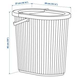 Второе фото. DAMMÄNG Корзина с крышкой ИКЕА