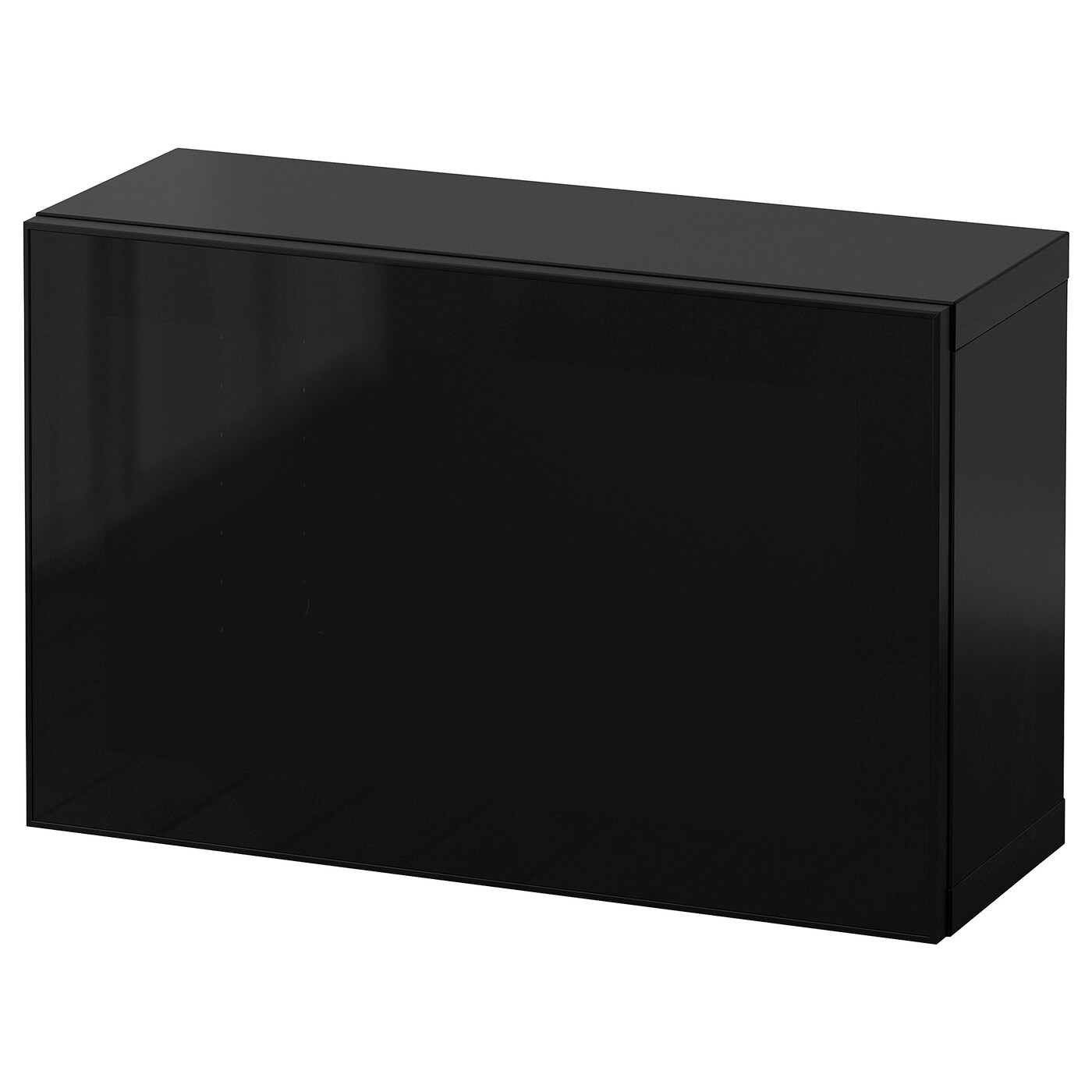 Комбинация навесного шкафа - IKEA BESTÅ/BESTA/БЕСТО ИКЕА, 38х22х60 см, черный глянцевый