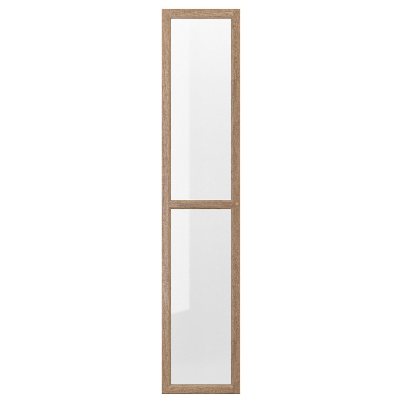 Стеклянная дверь - IKEA OXBERG/ОКСБЕРГ ИКЕА, 192х40 см, светло-коричневый