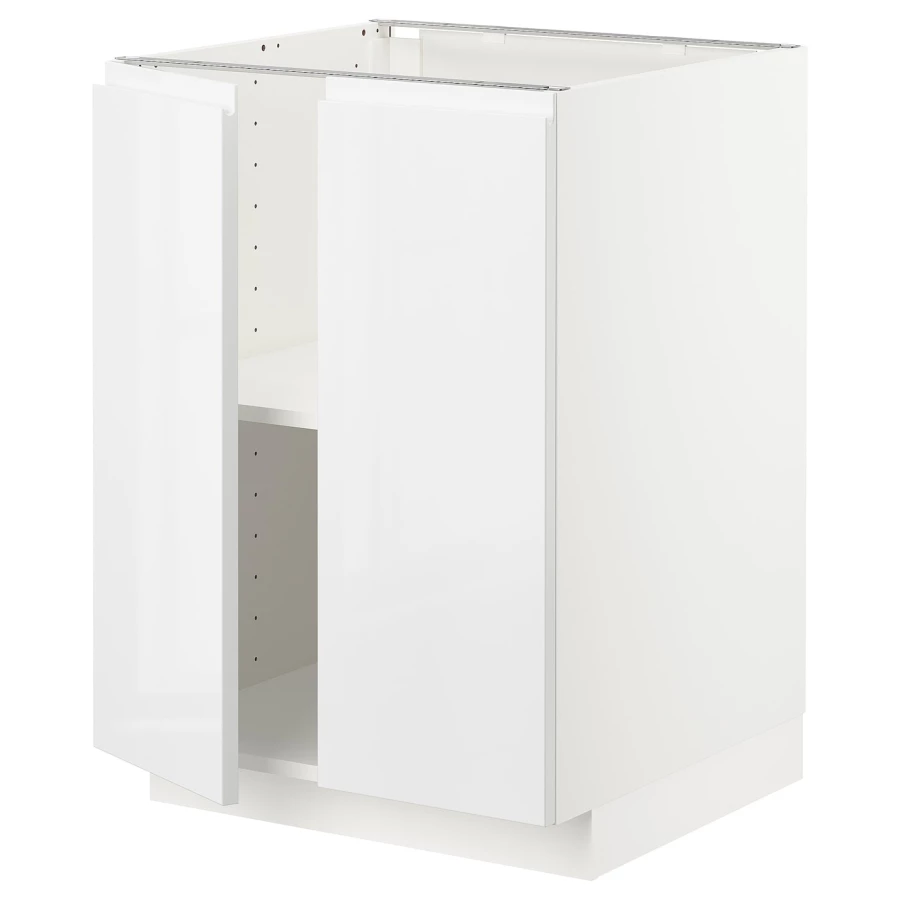 Напольный шкаф - IKEA METOD, 88x62x20см, белый, МЕТОД ИКЕА (изображение №1)