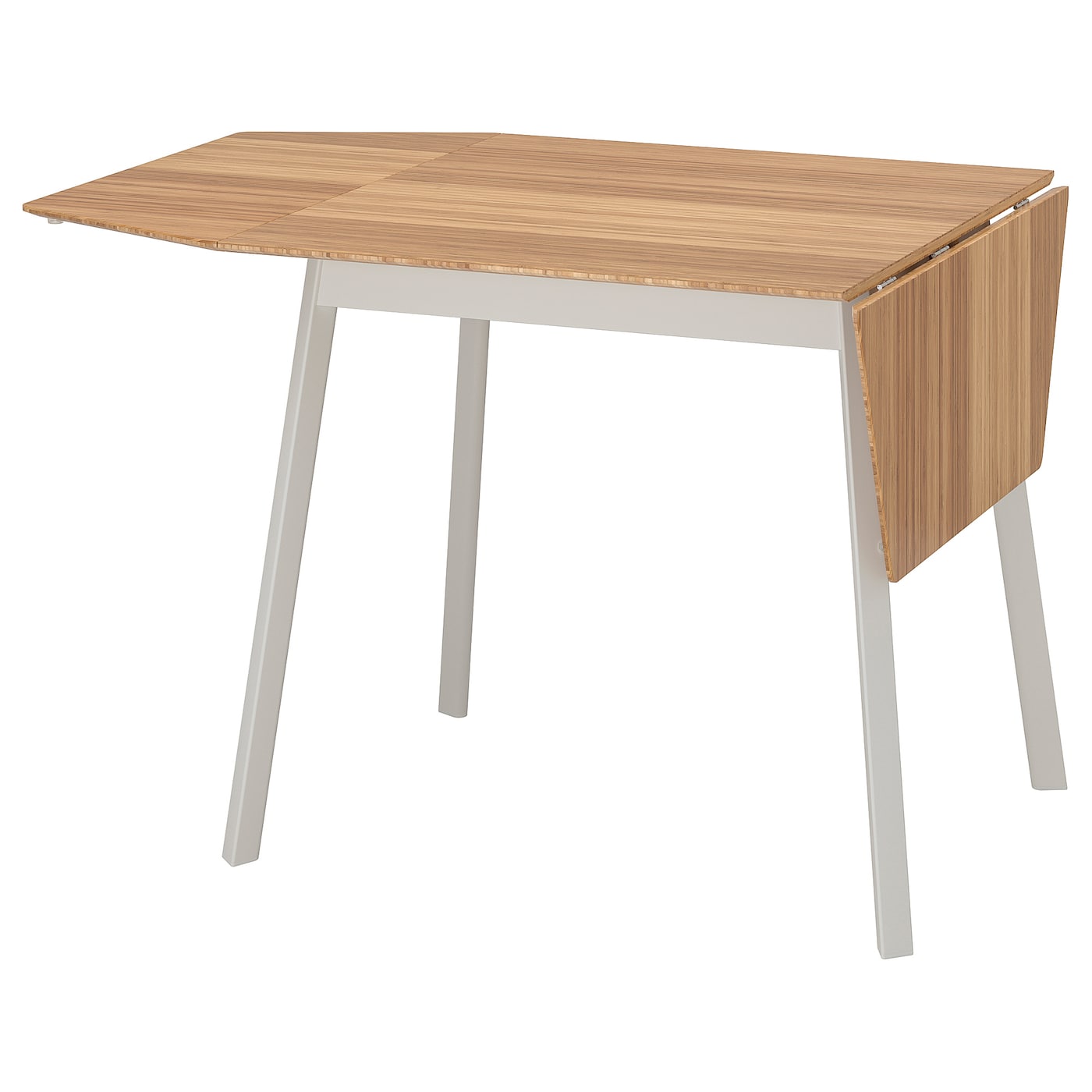 Столик откидной - IKEA PS 2012, 74/106/138x80 см, бамбук/белый, ПС 2012 ИКЕА