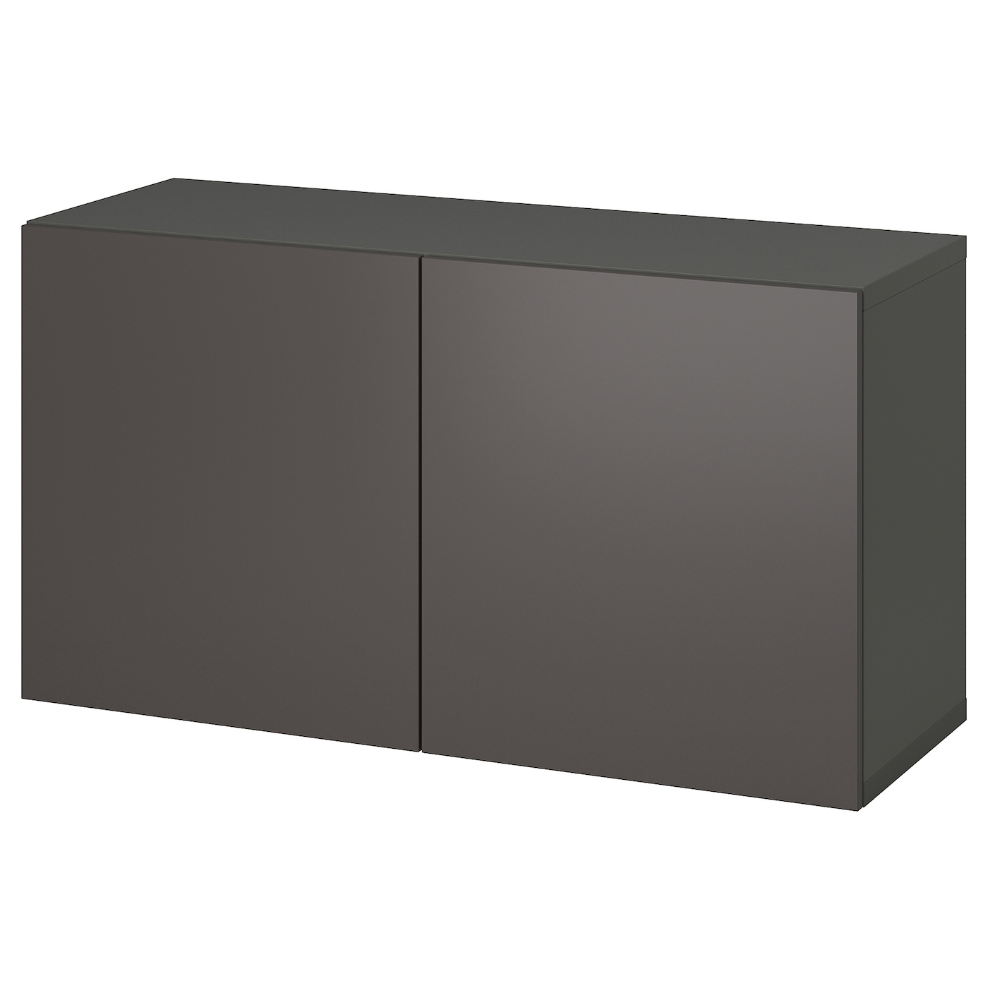 Комбинация для хранения - BESTÅ/ BESTА IKEA/ БЕСТА/БЕСТО ИКЕА, 120хх64 см,  темно-серый