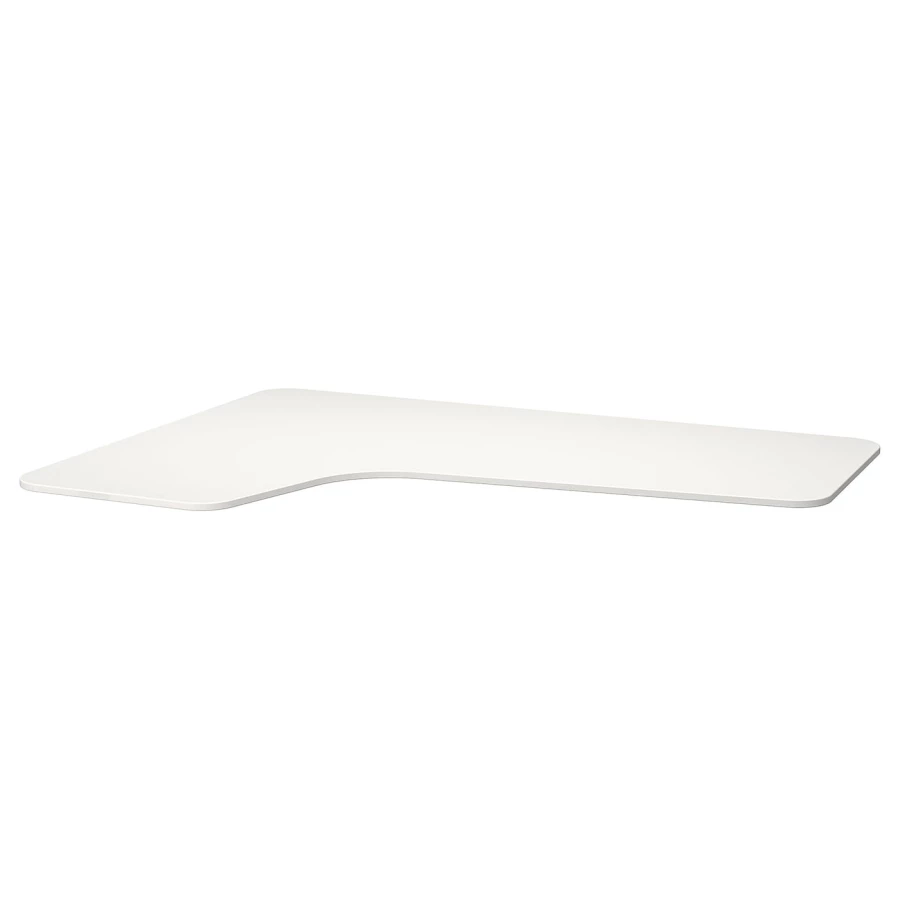 Левая угловая столешница - IKEA BEKANT/БЕКАНТ ИКЕА, 160х110х1,6 см, белый (изображение №1)