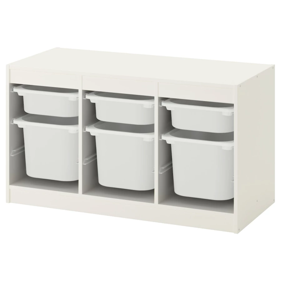 Стеллаж - IKEA TROFAST, 99х44х56 см, белый, ТРУФАСТ ИКЕА (изображение №1)