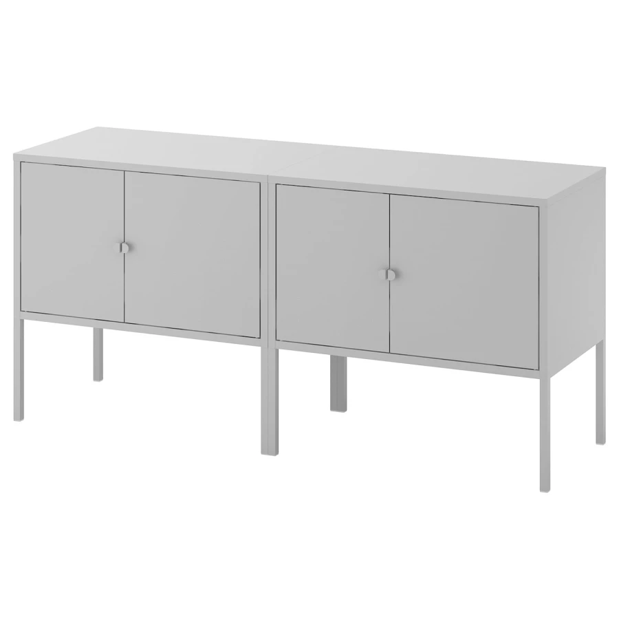 Шкаф - LIXHULT IKEA/ ЛИКСГУЛЬТ ИКЕА,  120х57 см, серый (изображение №1)