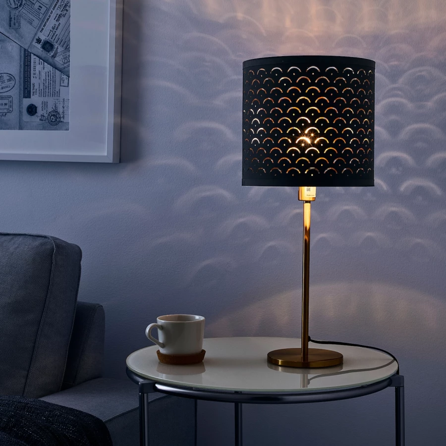 Лампа - NYMÖ/SKAFTET/NYMО IKEA/НИМО  /СКАФТЕТ ИКЕА, 24x30 см, черный (изображение №2)