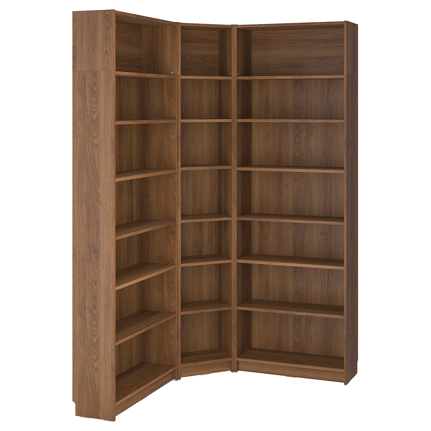 Книжный шкаф -  BILLY IKEA/ БИЛЛИ ИКЕА, 136х28х237 см, коричневый