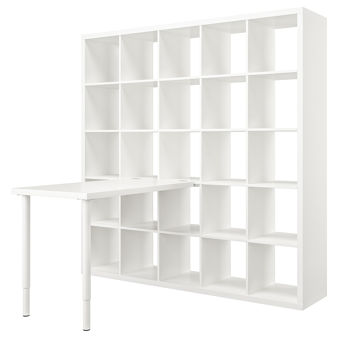 Письменный стол и стеллаж - IKEA KALLAX/LINNMON/КАЛЛАКС/ЛИННМОН ИКЕА, 100х60 см, 182х39х182 см, белый