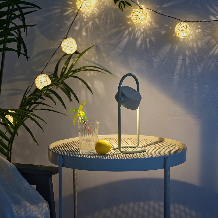 Светильники на светодиодах - SOLVINDEN IKEA/СОЛВИДЕН ИКЕА, 28,5 см, зеленый (изображение №3)