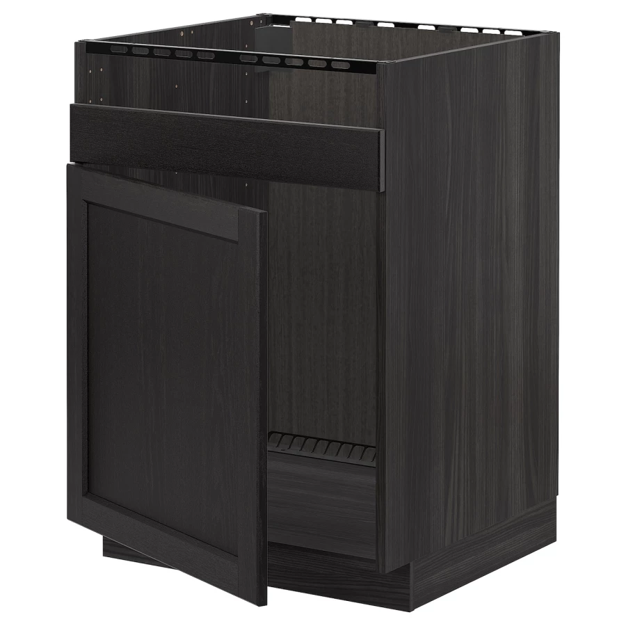 Шкаф под раковину - METOD / HAVSEN  IKEA/ МЕТОД/ХАВСЕН/ИКЕА, 88х60 см,  черный (изображение №1)
