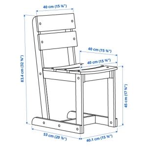 Второе фото. OMMJÄNGE Стул ИКЕА