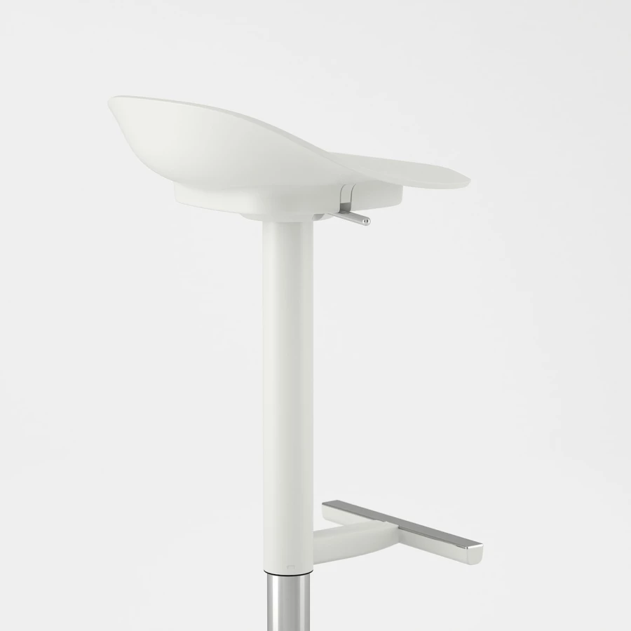 Барный стул - IKEA JANINGE/ЙАНИНГЕ ИКЕА  ,  36х38х84 см, белый (изображение №9)