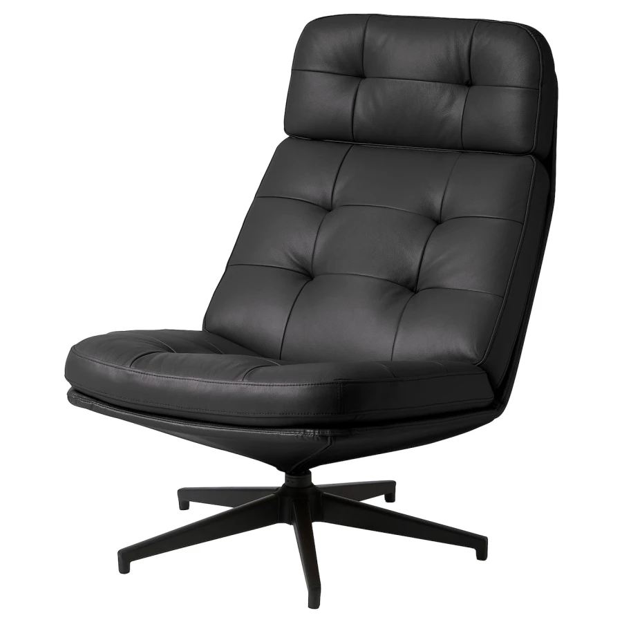 Вращающееся кресло - IKEA HAVBERG, 66х99х92 см, черный, ХАВБЕРГ ИКЕА (изображение №1)