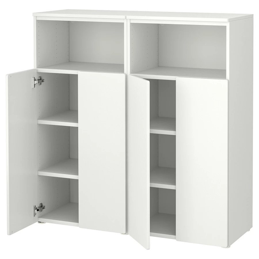 Шкаф - PLATSA/ SMÅSTAD / SMАSTAD  IKEA/ ПЛАТСА/СМОСТАД  ИКЕА, 120х42х123 см, белый (изображение №1)