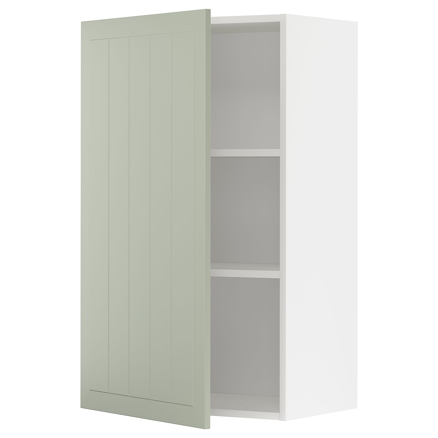 Навесной шкаф с полкой - METOD IKEA/ МЕТОД ИКЕА, 100х60  см, белый/зеленый
