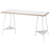 Письменный стол - IKEA LAGKAPTEN/TILLSLAG, 140х60 см, белый антрацит, ЛАГКАПТЕН/ТИЛЛЬСЛАГ ИКЕА