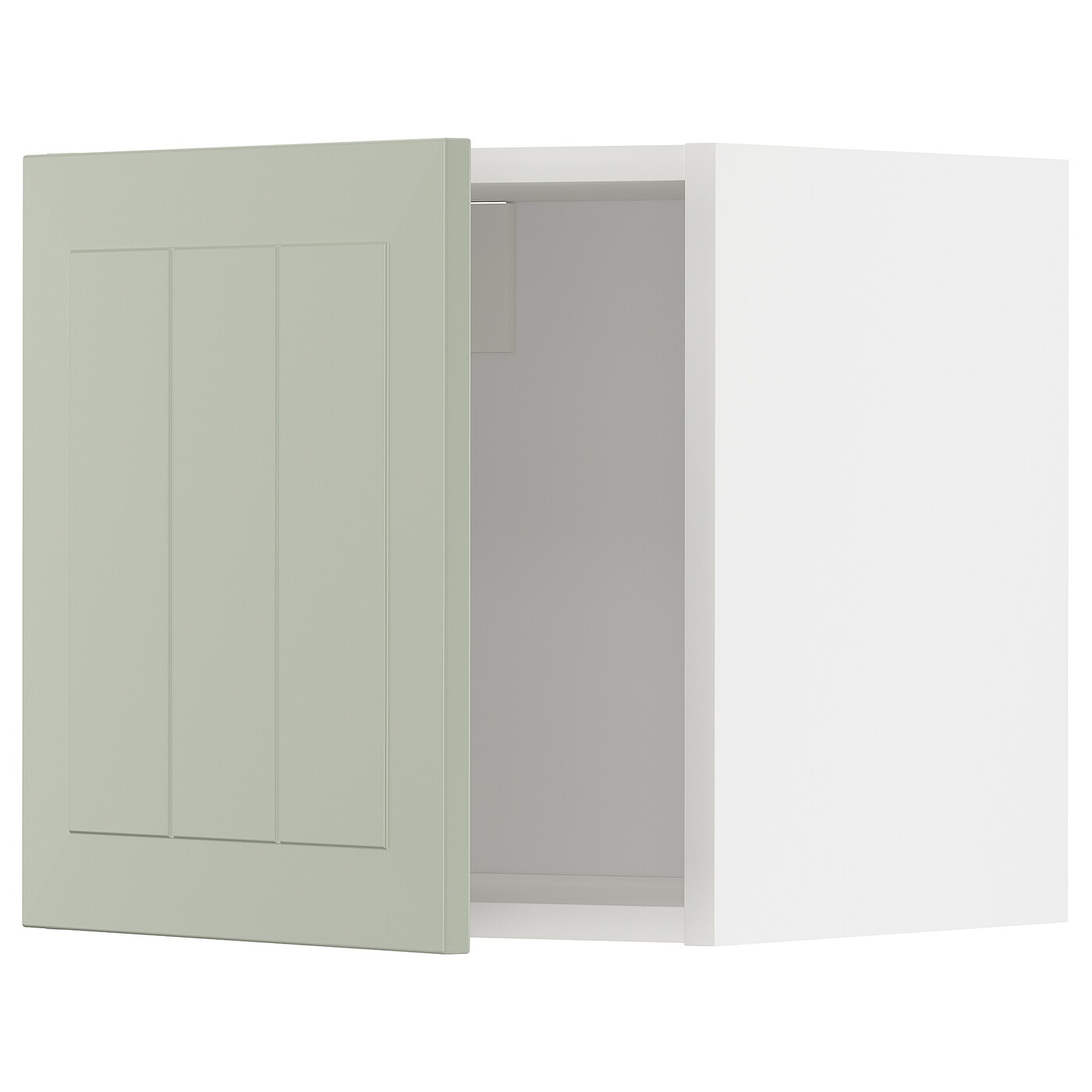 METOD Навесной шкаф - METOD IKEA/ МЕТОД ИКЕА, 40х40 см, белый/зеленый