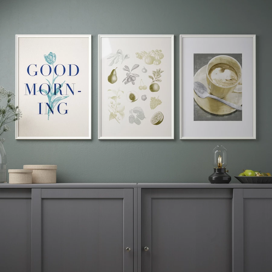 Постер, 3 шт. - IKEA BILD, 50х70 см, «Доброе утро», БИЛЬД ИКЕА (изображение №2)