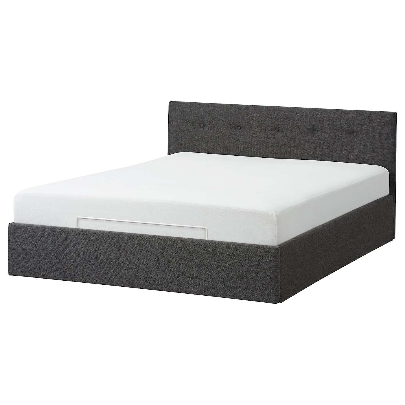Кровать с ящиком - IKEA BJORBEKK, 200х140 см, серый, БЙОРБЕКК ИКЕА