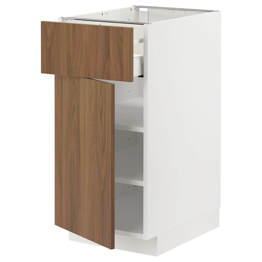 Напольный шкаф - METOD / MAXIMERA IKEA/ МЕТОД/ МАКСИМЕРА ИКЕА,  40х60 см, белый/коричневый (изображение №1)