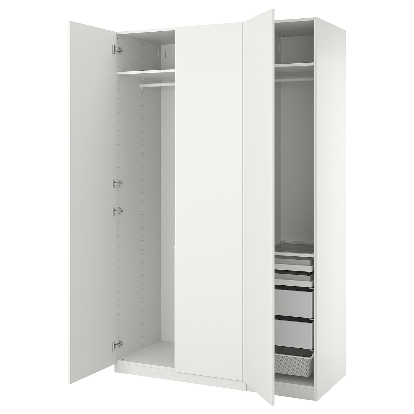 Шкаф - IKEA PAX/FORSAND/ПАКС/ФОРСАНД ИКЕА, 150х60х236,4 см, белый