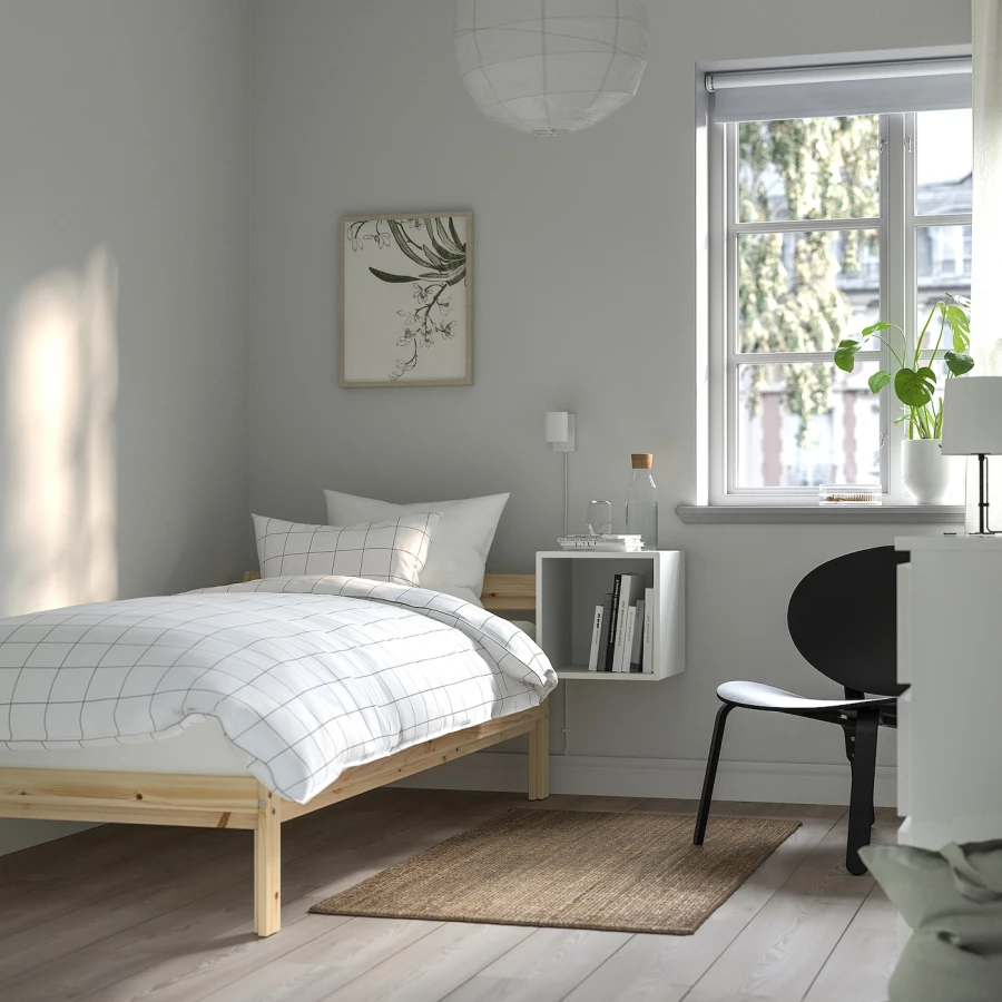 Каркас кровати - IKEA NEIDEN, 200х90 см, сосна, НЕЙДЕН ИКЕА (изображение №2)