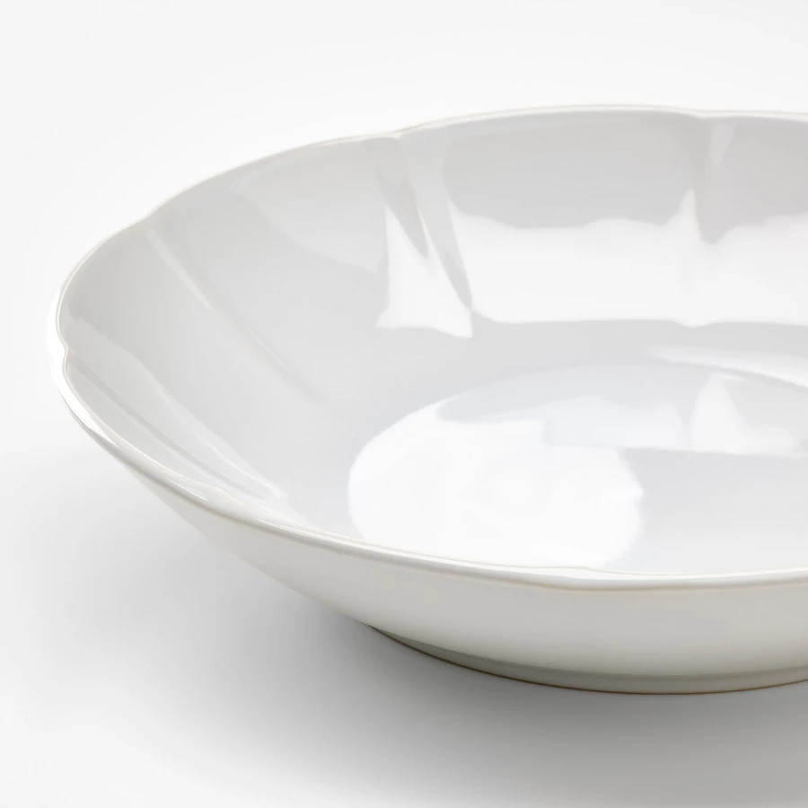 Набор тарелок, 4 шт. - IKEA STRIMMIG, 23 см, белый, СТРИММИГ ИКЕА (изображение №2)