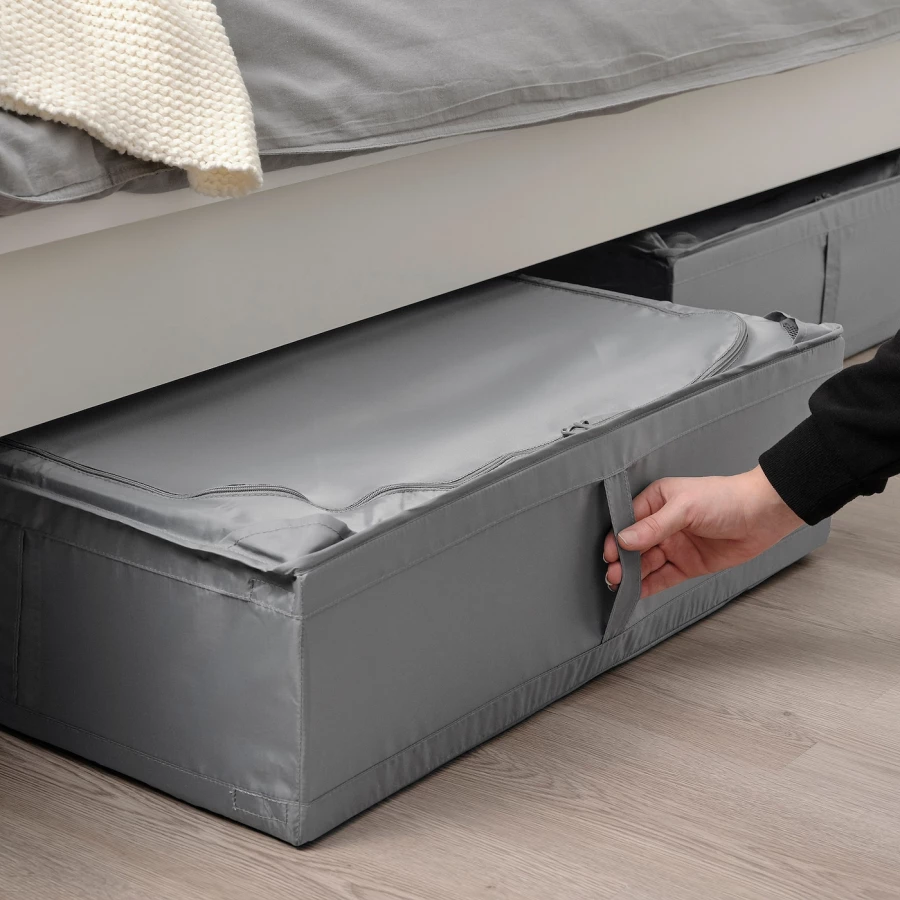 Ящик для хранения -  SKUBB IKEA/ СКУББ ИКЕА. 69х55х19 см, серый (изображение №6)