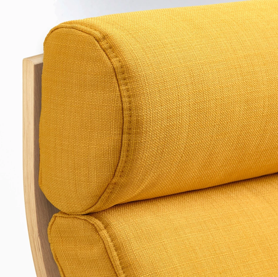 Подушка на кресло-качалку - POÄNG / POАNG  IKEA/  ПОЭНГ ИКЕА,  137х56 см,  желтый (изображение №3)