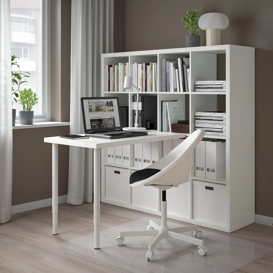 Письменный стол - KALLAX / LINNMON IKEA/ КАЛЛАКС / ЛИННМОН  ИКЕА,  147   см, белый (изображение №2)