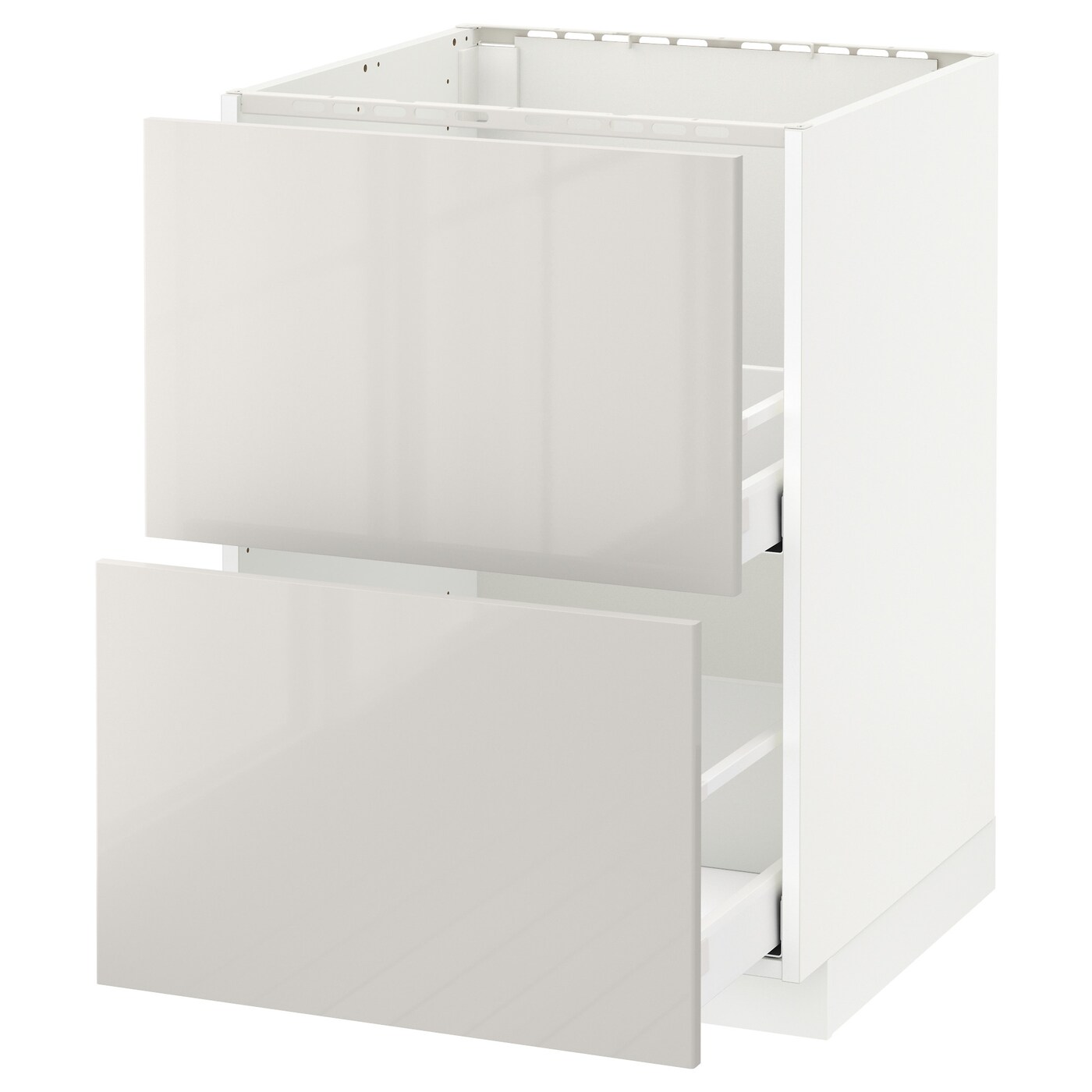 Напольный шкаф  - IKEA METOD MAXIMERA, 88x62x60см, белый/светло-серый, МЕТОД МАКСИМЕРА ИКЕА