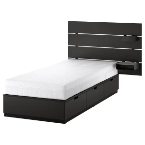 NORDLI Каркас кровати с контейнером и матрасом ИКЕА
