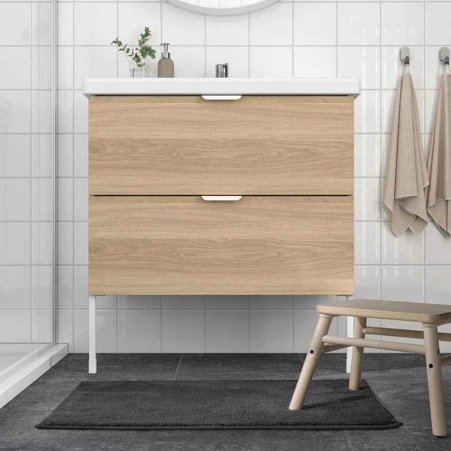Коврик для ванной - IKEA SÖDERSJÖN/SODERSJON, 80х50 см, черный, СЁДЕРШЁН ИКЕА (изображение №4)