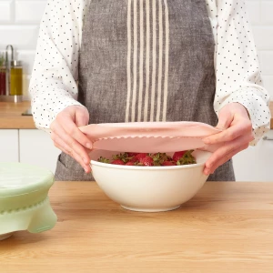 Второе фото. Крышка для контейнера, 2 шт. - IKEA ÖVERMÄTT/OVERMATT, зеленый/розовый, ОВЕРМЭТТ ИКЕА