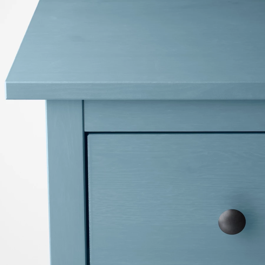 Комод - IKEA HEMNES/ХЕМНЭС ИКЕА, 96х50х108 см, синий (изображение №4)