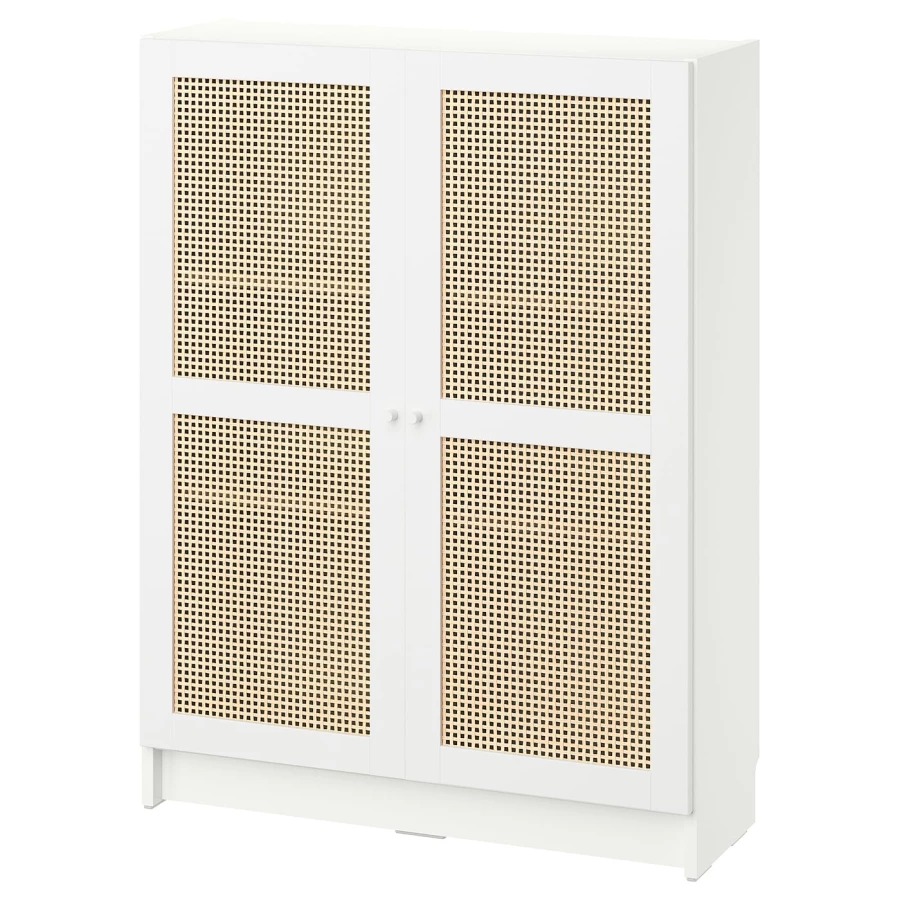 Книжный шкаф - BILLY / HÖGADAL/ HОGADAL IKEA/БИЛЛИ / ХОГАДАЛ ИКЕА,  106х80 см , белый/ под беленый дуб (изображение №1)