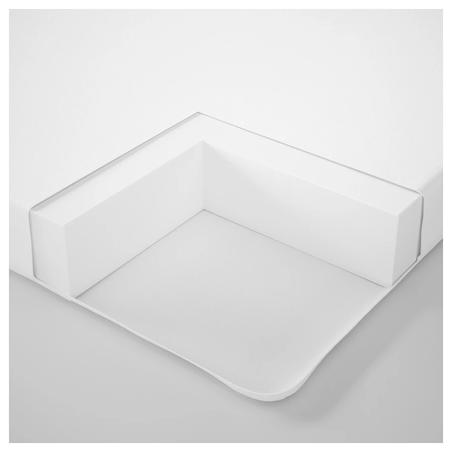 Матрас для детской кроватки - PELLEPLUTT IKEA/ ПЕЛЛЕПЛУТ ИКЕА, 60х120 см, белый (изображение №4)