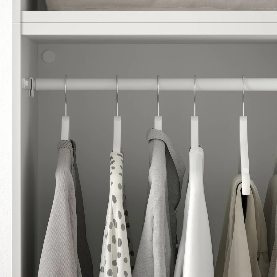 Платяной шкаф - IKEA PLATSA/ПЛАТСА ИКЕА, 57x221x240, белый (изображение №4)