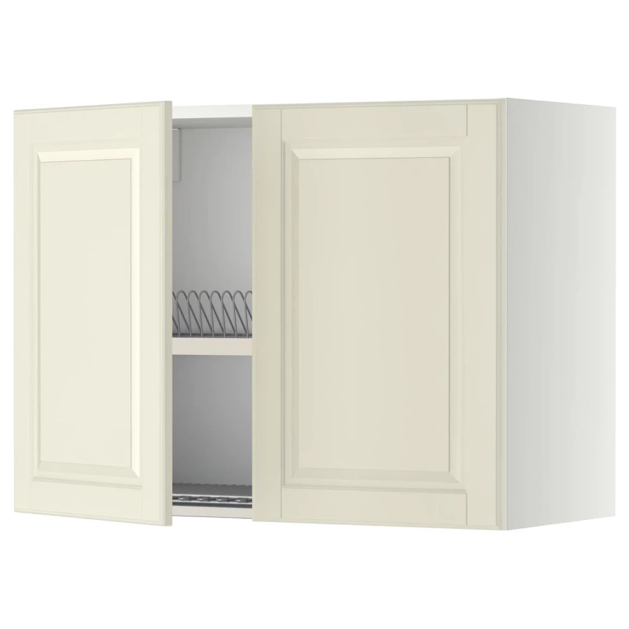 Навесной шкаф с сушилкой - METOD IKEA/ МЕТОД ИКЕА, 60х80 см, белый/кремовый (изображение №1)