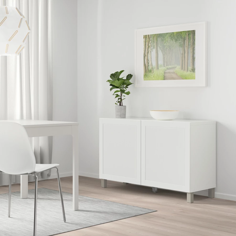 Комбинация для хранения - BESTÅ/ BESTА IKEA/ БЕСТА/БЕСТО ИКЕА, 120х74 см, белый (изображение №2)